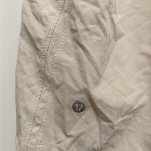 Cream men’s Lululemon athletics shorts.